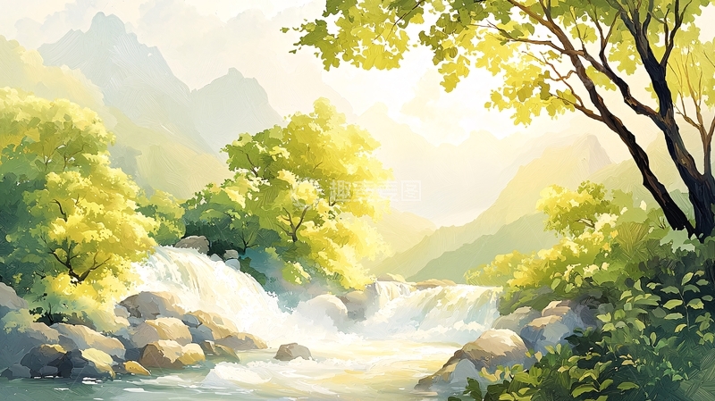 高清大图下载【趣麦麦图】清新唯美的山水风景画