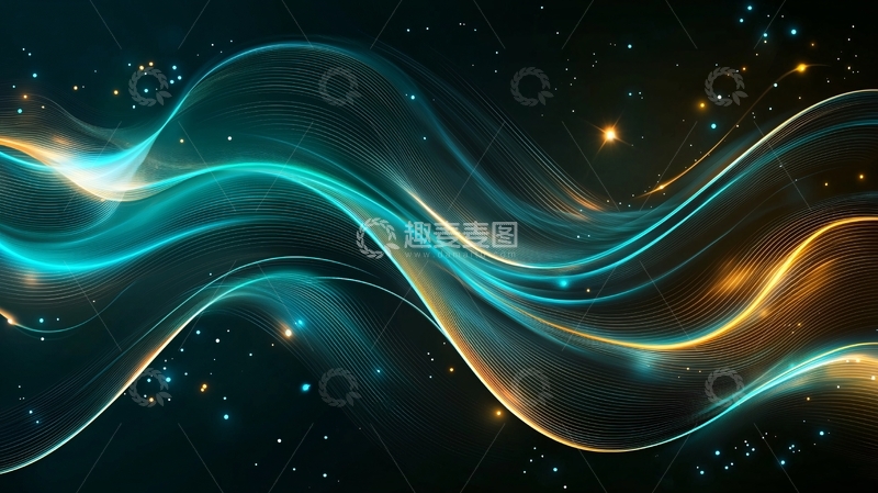 高清大图下载【趣麦麦图】科技感流线型背景