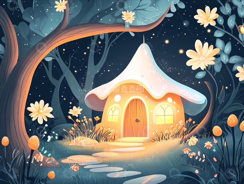 高清大图下载【趣麦麦图】童话森林小屋