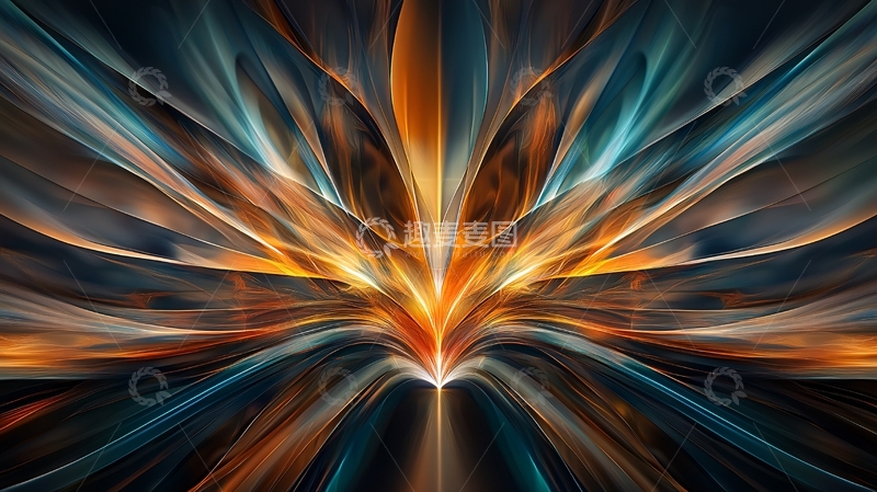 高清大图下载【趣麦麦图】色彩绚丽的光芒绽放