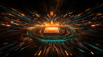 中心发光科技电路