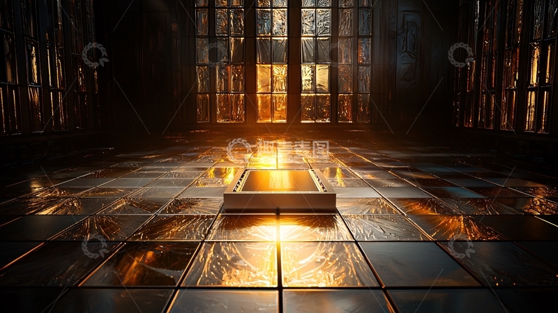 高清大图下载【趣麦麦图】黑暗房间中高清图片