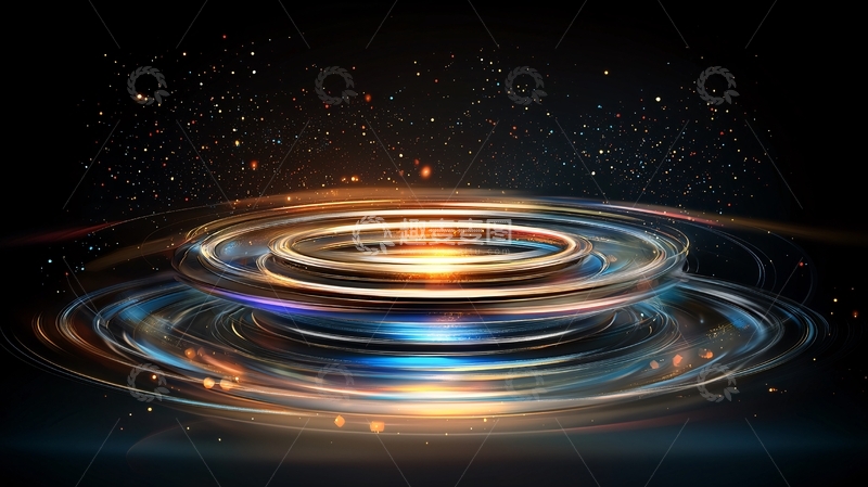 高清大图下载【趣麦麦图】圆形光环高清图片