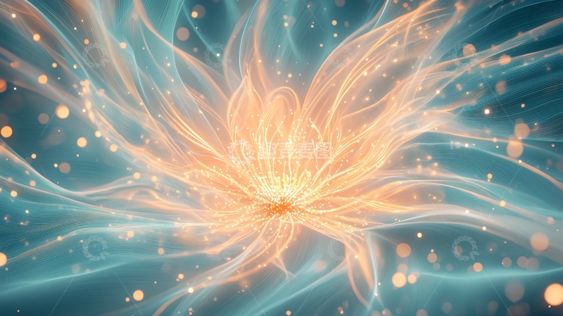 高清大图下载【趣麦麦图】抽象花卉光线背景