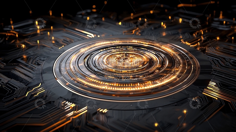 高清大图下载【趣麦麦图】科技感未来感的圆形能量场