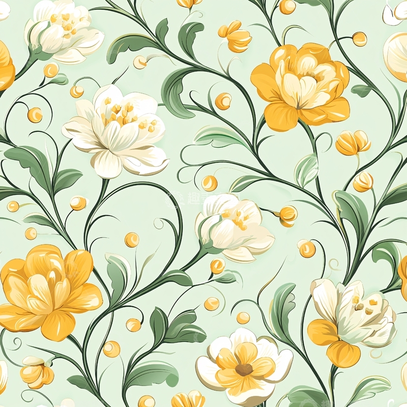 高清大图下载【趣麦麦图】花朵图案壁纸