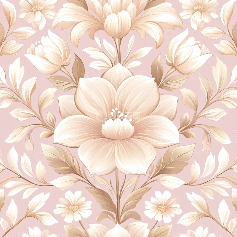 高清大图下载【趣麦麦图】花朵对称排列