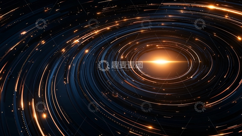 高清大图下载【趣麦麦图】星系中心的光芒四射