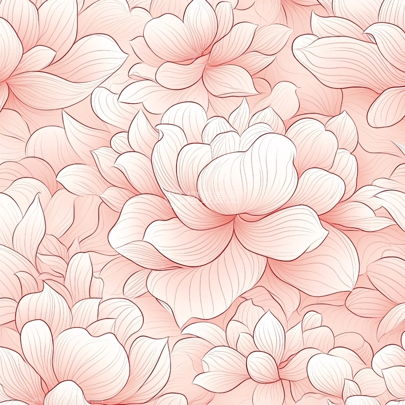 高清大图下载【趣麦麦图】淡粉色花朵图案