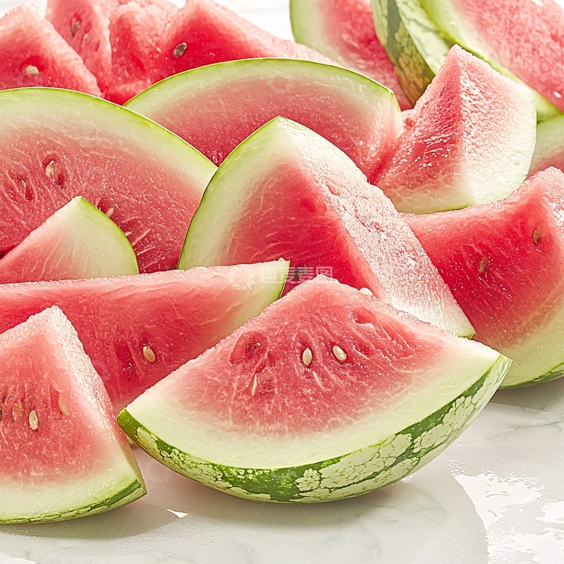 高清大图下载【趣麦麦图】切块的西瓜堆叠图