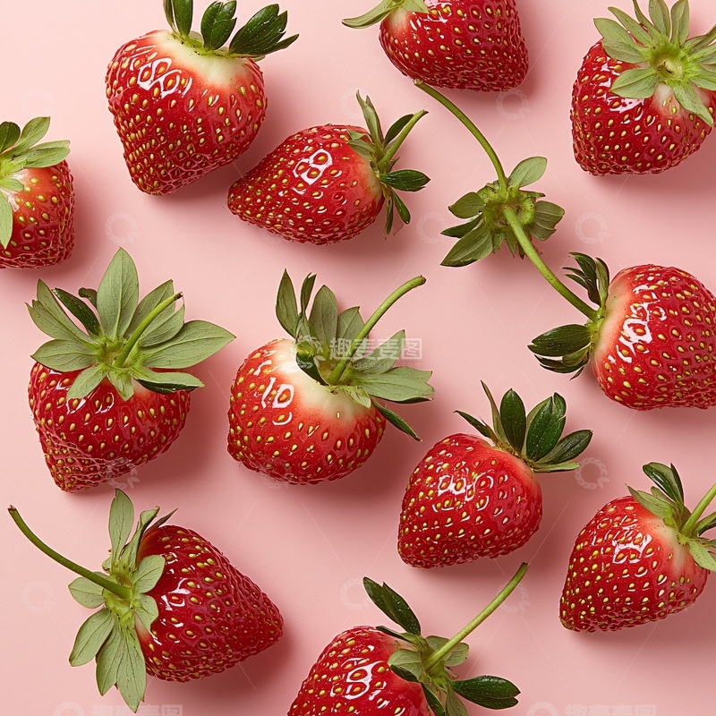高清大图下载【趣麦麦图】红色新鲜草莓