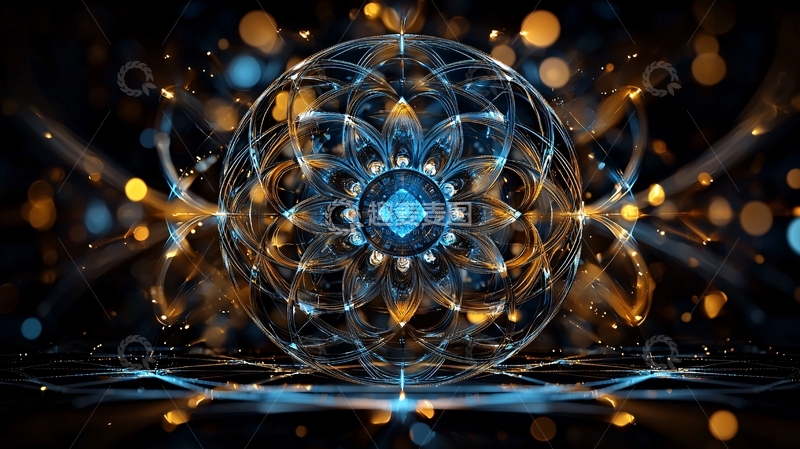 高清大图下载【趣麦麦图】未来科技感几何图形