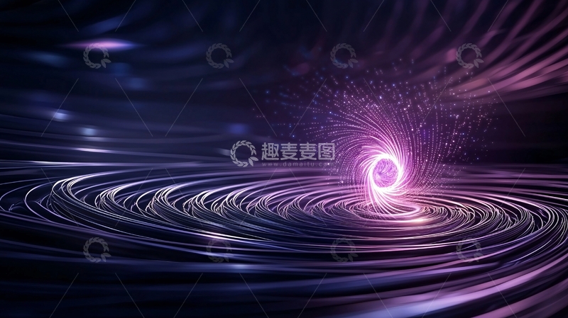 高清大图下载【趣麦麦图】宇宙中的紫色漩涡