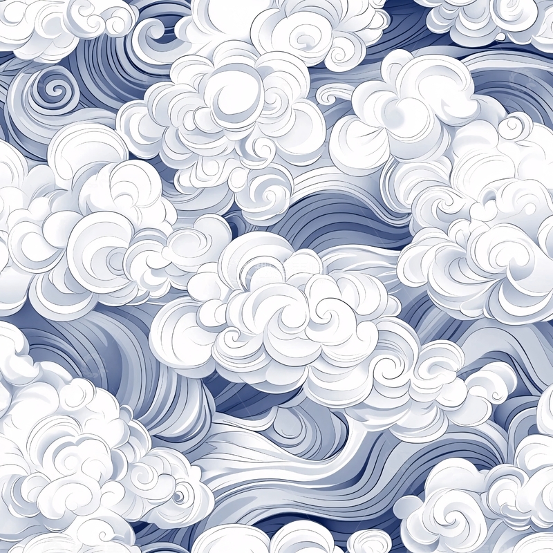 高清大图下载【趣麦麦图】棉花糖般的云朵背景