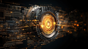 未来科技感机械装置