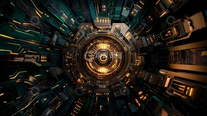 高清大图下载【趣麦麦图】未来科技感隧道