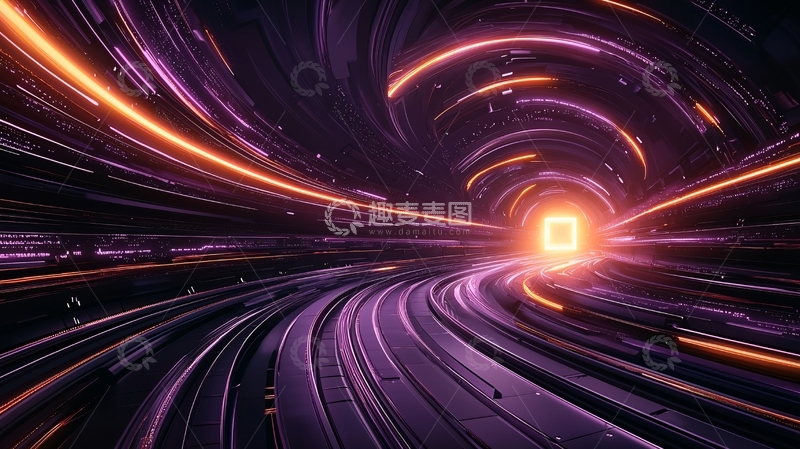 高清大图下载【趣麦麦图】科幻隧道高清图片