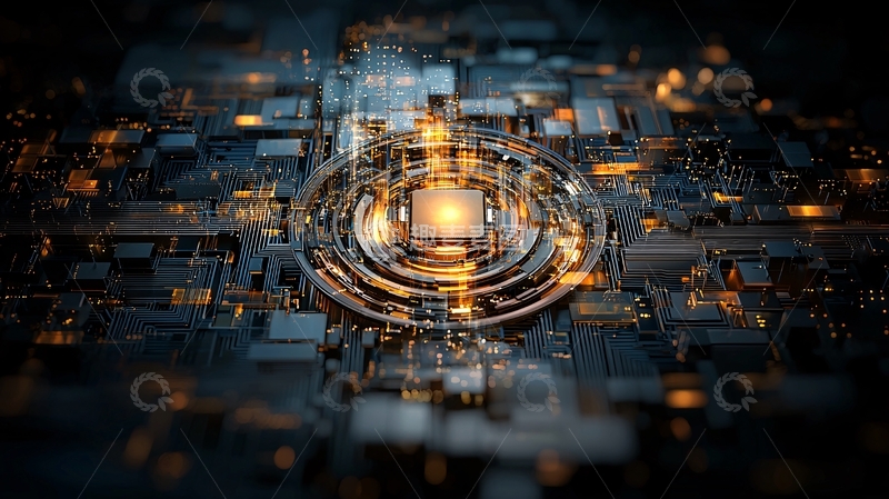 高清大图下载【趣麦麦图】高科技未来芯片中心