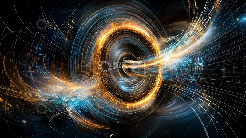 高清大图下载【趣麦麦图】抽象漩涡光芒背景