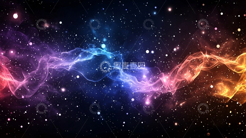 高清大图下载【趣麦麦图】色彩绚丽的星云宇宙