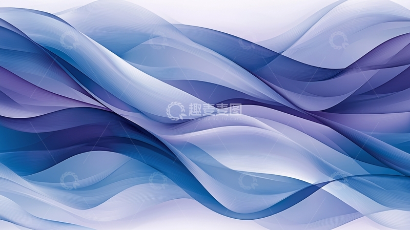 高清大图下载【趣麦麦图】蓝色紫色水波纹背景