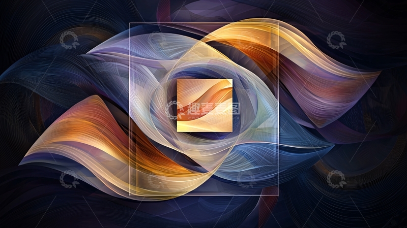 高清大图下载【趣麦麦图】抽象波浪高清图片