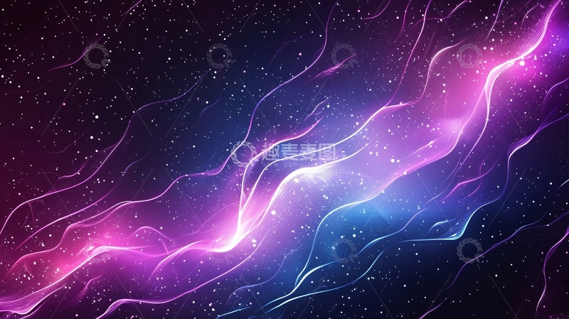 高清大图下载【趣麦麦图】绚丽星空背景光效抽象