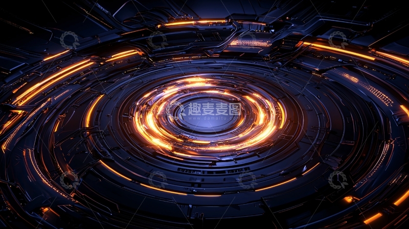 高清大图下载【趣麦麦图】科技感漩涡光效
