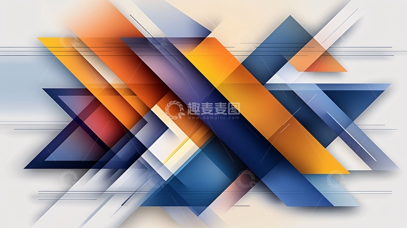 高清大图下载【趣麦麦图】抽象箭头交错组合