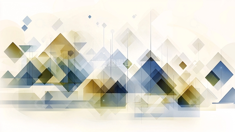 高清大图下载【趣麦麦图】抽象几何图形背景