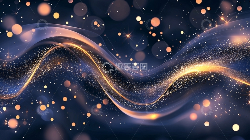 高清大图下载【趣麦麦图】梦幻星空光线流动
