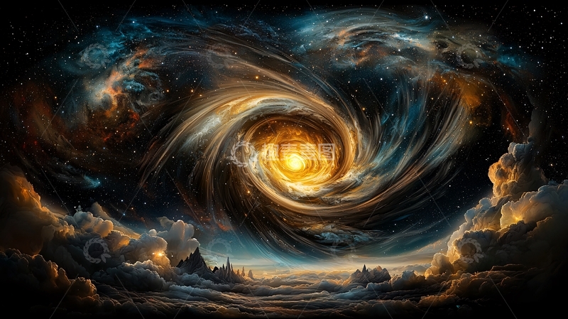 高清大图下载【趣麦麦图】宇宙星云漩涡