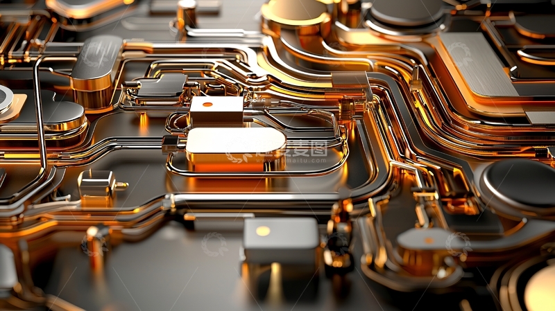 高清大图下载【趣麦麦图】复杂的电路板特写