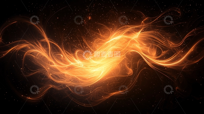 高清大图下载【趣麦麦图】火焰般的能量流体