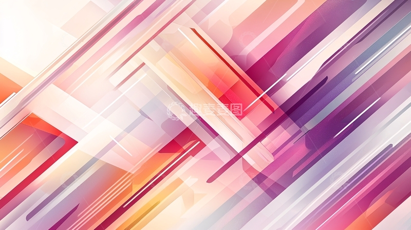 高清大图下载【趣麦麦图】彩色线条交错抽象背景