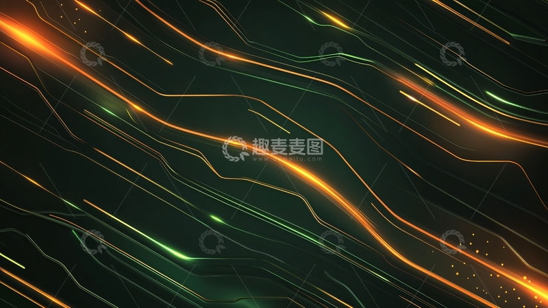 高清大图下载【趣麦麦图】科技感电路板线条背景