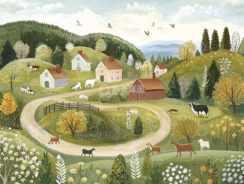高清大图下载【趣麦麦图】乡村田园风光