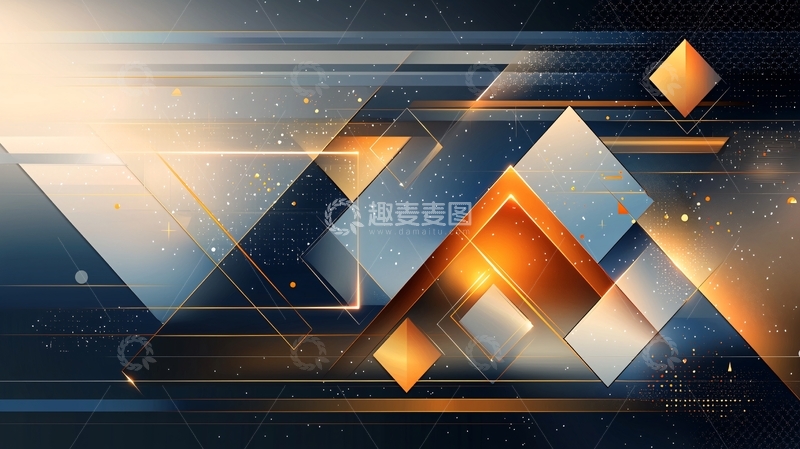 高清大图下载【趣麦麦图】抽象几何图形背景