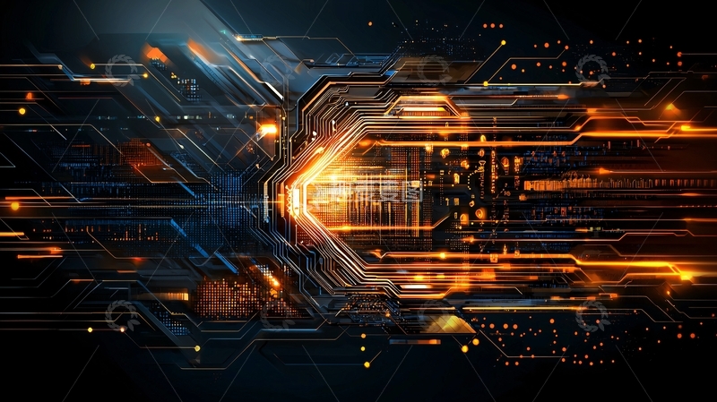 高清大图下载【趣麦麦图】抽象电子线路