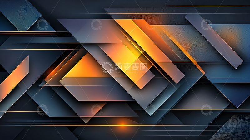 高清大图下载【趣麦麦图】几何图形叠加的抽象背景