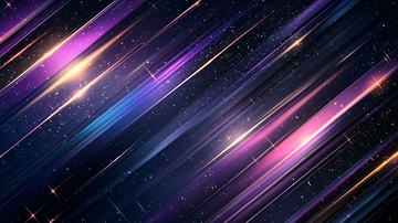 星空下的光线轨迹