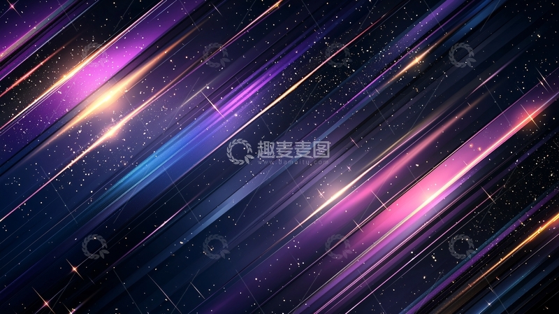 高清大图下载【趣麦麦图】星空下的光线轨迹
