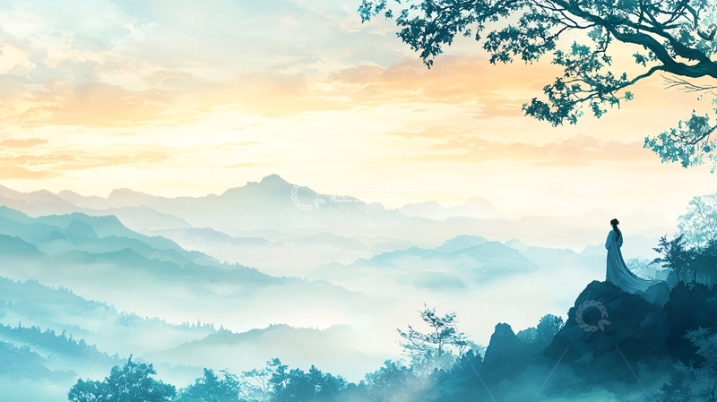 高清大图下载【趣麦麦图】水墨山水高清图片