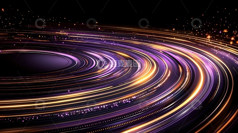 高清大图下载【趣麦麦图】光线轨迹形成的抽象图案