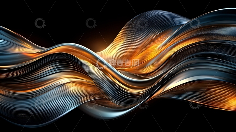 流动金属光泽纹理