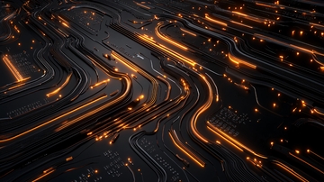 科技电路发光纹理背景