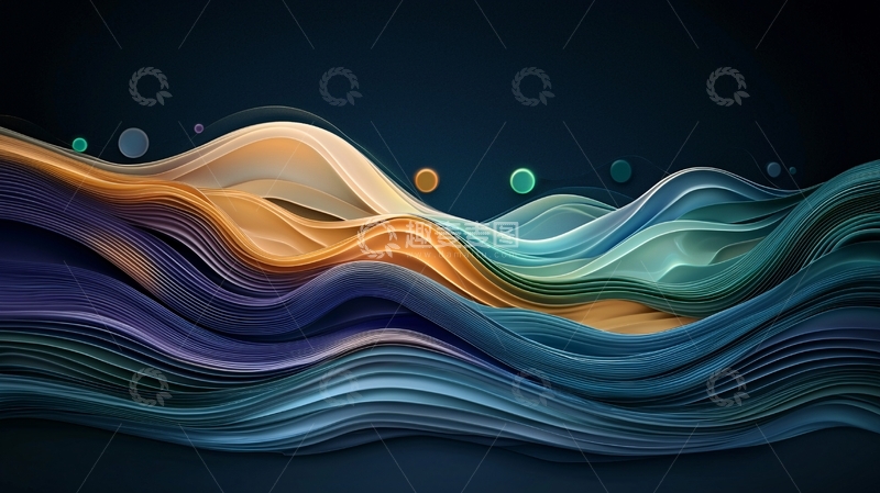 高清大图下载【趣麦麦图】抽象水彩流动渐变背景