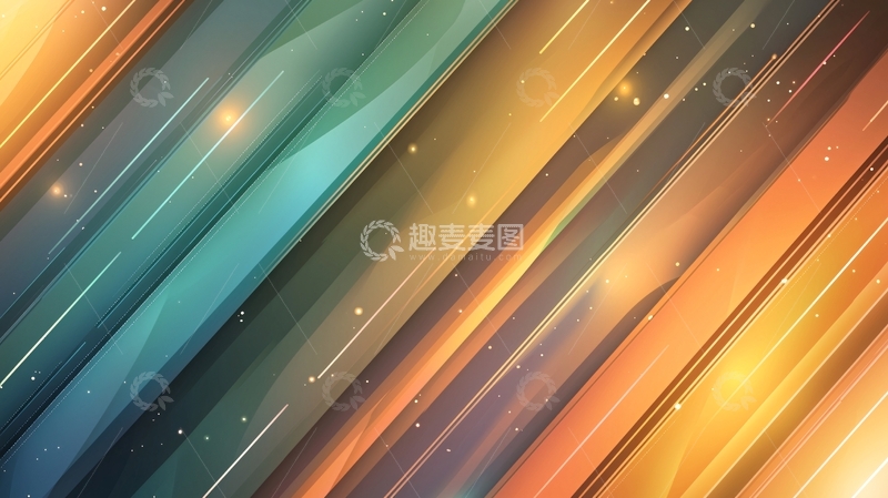 高清大图下载【趣麦麦图】抽象彩色线条背景