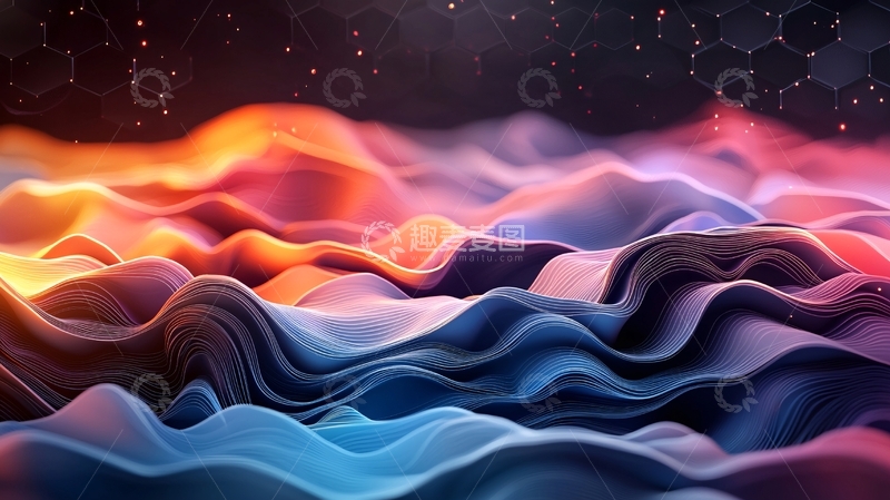 高清大图下载【趣麦麦图】抽象彩色云层
