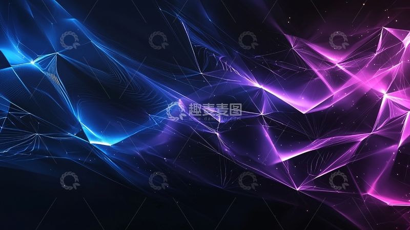 高清大图下载【趣麦麦图】科技感抽象线条背景